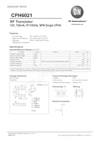 CPH6021-TL-H Datasheet Copertura
