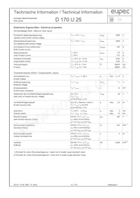 D170U25CXPSA1 Datasheet Cover