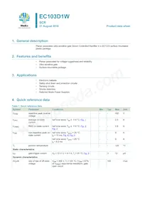 EC103D1WX Datasheet Copertura