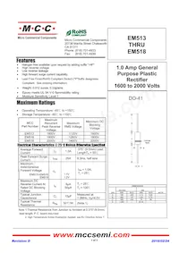 EM518-TP Datasheet Cover