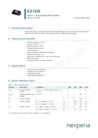 ES1DRX Datasheet Cover