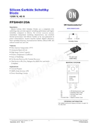 FFSH40120A Datasheet Cover