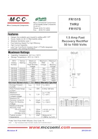 FR157S-TP數據表 封面