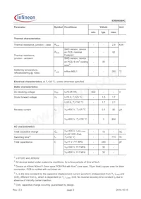 IDB06S60CATMA2 Datasheet Page 2