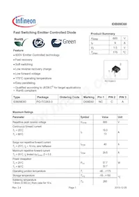 IDB09E60ATMA1 Datasheet Cover