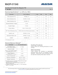 MADP-011048-TR3000 Datasheet Page 2