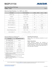 MADP-011104-TR3000 Datasheet Pagina 2