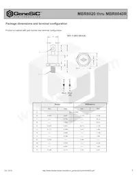 MBR8040R Datasheet Page 3