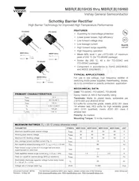 MBRB16H45HE3/45 Datasheet Cover