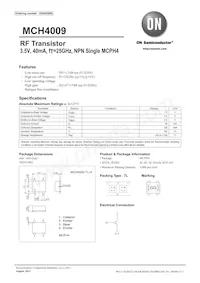MCH4009-TL-H Datasheet Cover
