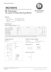 MCH4016-TL-H Datasheet Cover