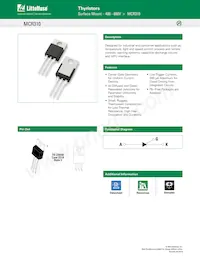 MCR310-10G Datasheet Cover