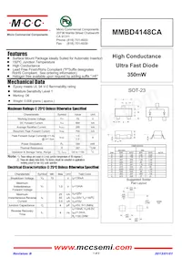MMBD4148CA-TP Datasheet Cover