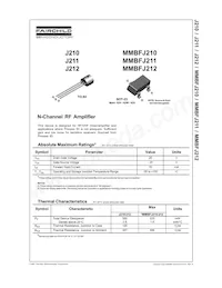 MMBFJ210 Datasheet Cover