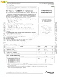 MRF6P3300HR5 Datasheet Cover