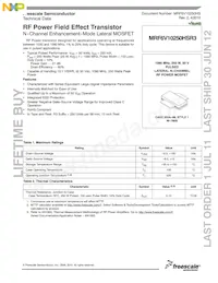 MRF6V10250HSR5 Datasheet Cover