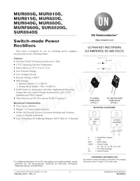 MUR805 Datenblatt Cover