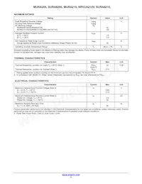 MURA205T3 Datasheet Page 2