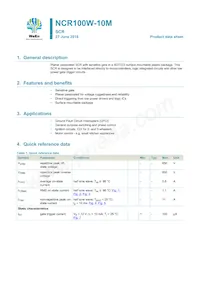 NCR100W-10MX Datasheet Cover
