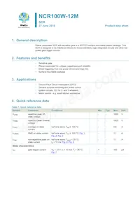 NCR100W-12MX Datenblatt Cover