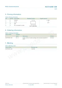 NCR100W-12MX Datasheet Page 2