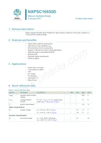 NXPSC10650DJ Datasheet Cover