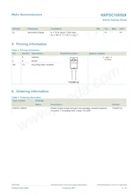 NXPSC10650XQ Datasheet Page 2