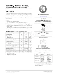 SBAT54CLT1G Datasheet Cover