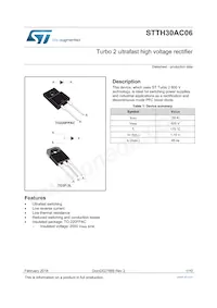 STTH30AC06SP Datasheet Cover
