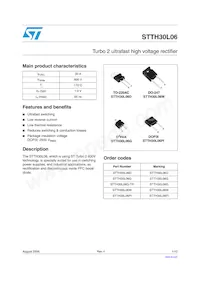 STTH30L06P Datasheet Cover
