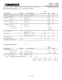 T820081404DH Datasheet Page 3