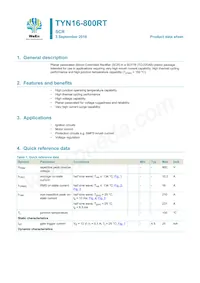 TYN16-800RTQ Datasheet Cover