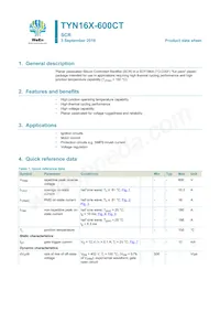 TYN16X-600CT Datasheet Cover
