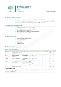 TYN20-800T Datasheet Cover