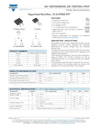 VS-15ETH03-1PBF Datasheet Cover