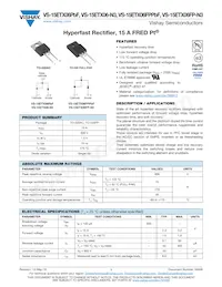 VS-15ETX06-N3 Datasheet Cover