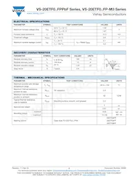 VS-20ETF06FPPBF Datasheet Pagina 2
