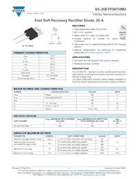 VS-20ETF06THM3 Datasheet Cover