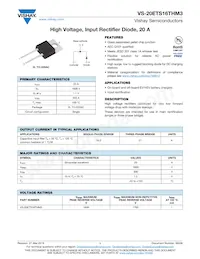 VS-20ETS16THM3 Datasheet Cover