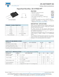 VS-30ETH06FP-N3 Datasheet Cover
