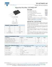 VS-8ETH06-N3 Datasheet Cover