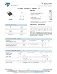 VS-8ETU12-N3 Datasheet Cover