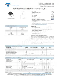 VS-HFA08SD60STR-M3 Datasheet Cover
