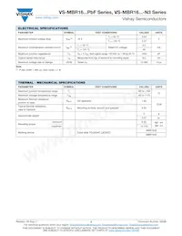 VS-MBR1645-N3 Datasheet Pagina 2