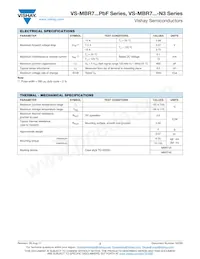 VS-MBR745-N3 Datasheet Pagina 2