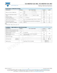 VS-MBRB1045TRL-M3 Datasheet Page 2