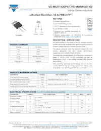 VS-MUR1520-N3 Datasheet Copertura