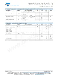 VS-MUR1520-N3 Datasheet Pagina 2