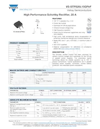 VS-STPS20L15GTRRP Datasheet Cover