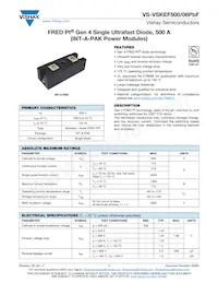VS-VSKEF500/06PBF數據表 封面